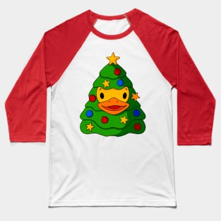 Christmas Tree Rubber Duck Baseball T-Shirt